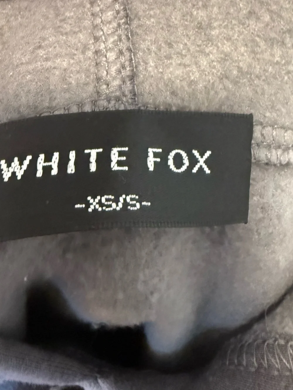NWOT! WHITE FOX Charcoal Hoodie with Logo xs/s